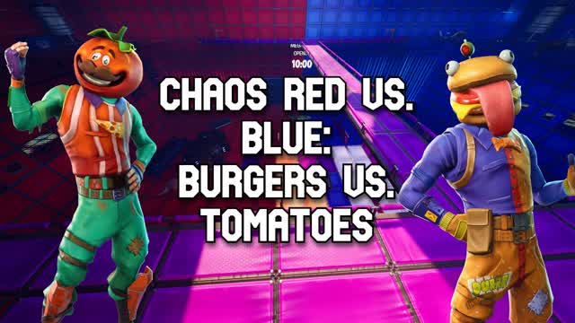 Chaos Red vs. Blue: Burgers vs. Tomatoes