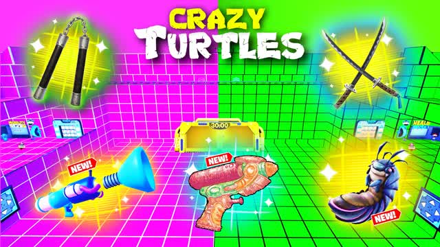 Crazy Turtles đą PURPLE VS GREENđ„