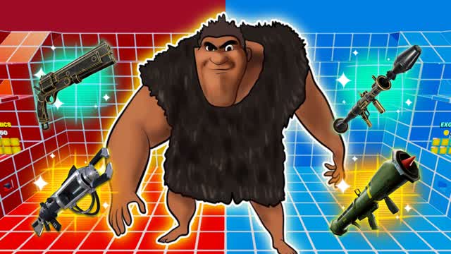 CAVEMAN RED VS BLUE!🔴🔵