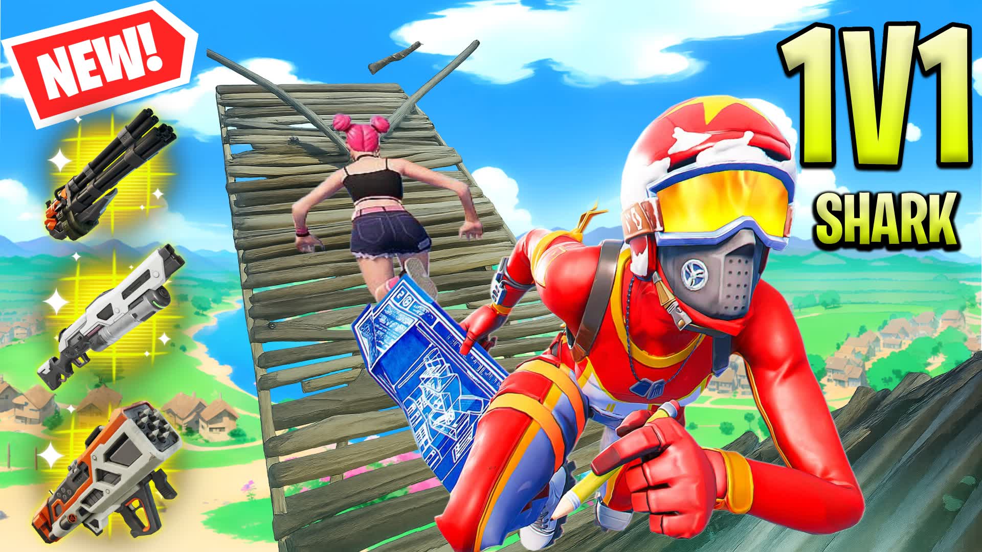 1V1 BUILD FIGHTS (SHARK)