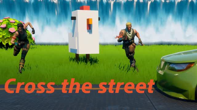 Cross the street