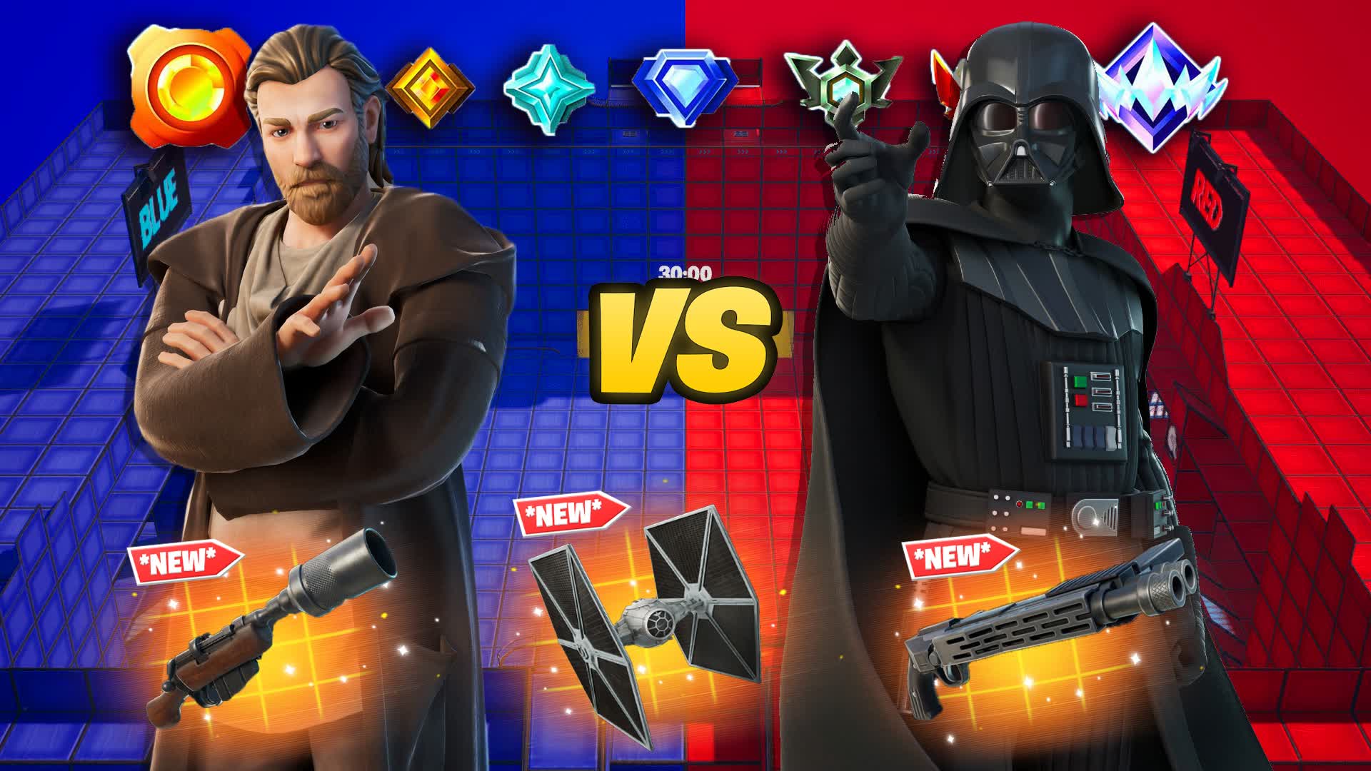 OBI WAN VS DARTH VADER 🔴🔵 RED VS BLUE