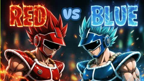 DBZ BLUE VS RED