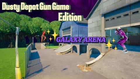 Dusty Depot Gun Game! Galaxy Arena!