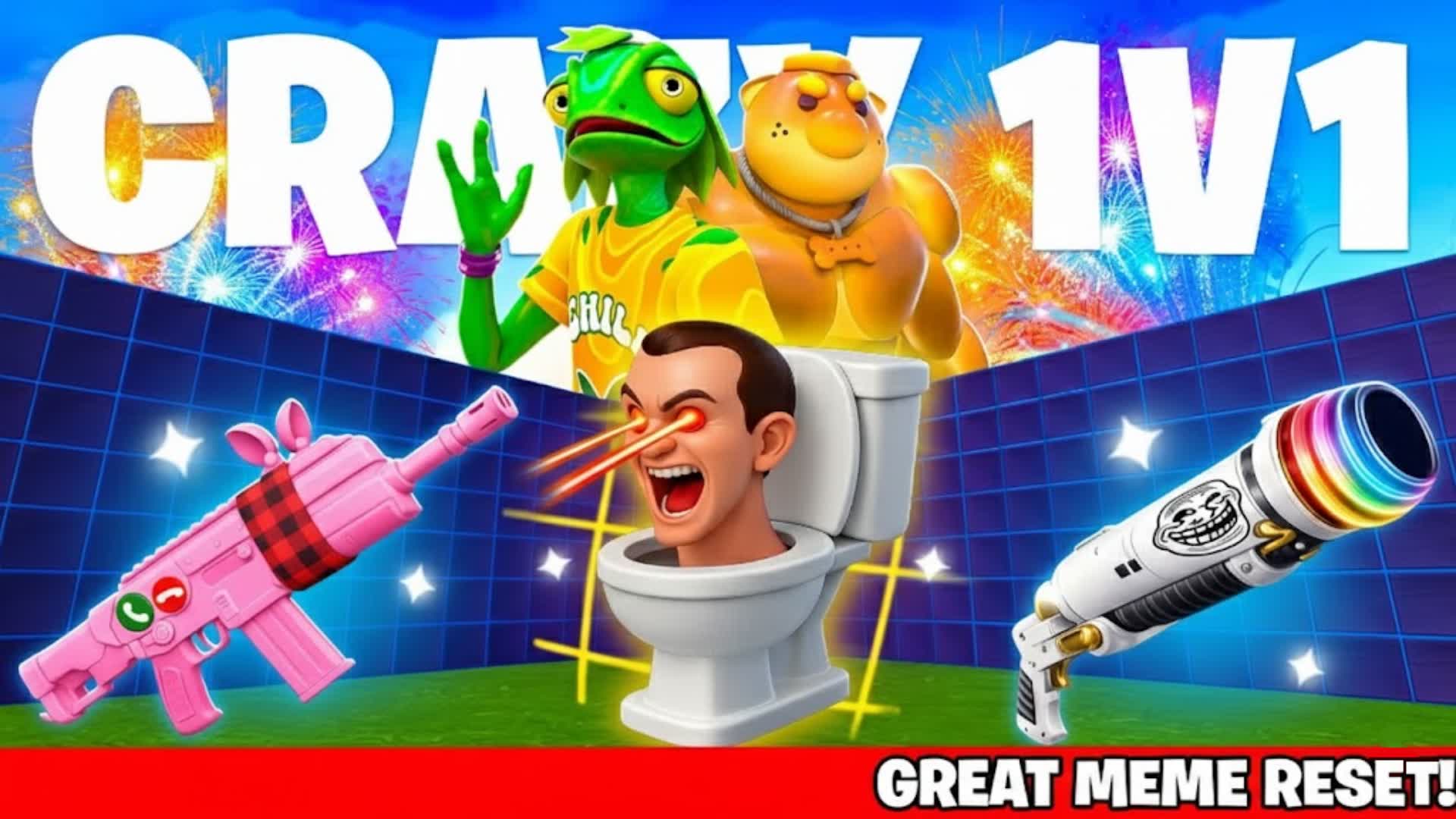 HOZZY CRAZY 1V1 FFA - ALL GUNS & RIDES