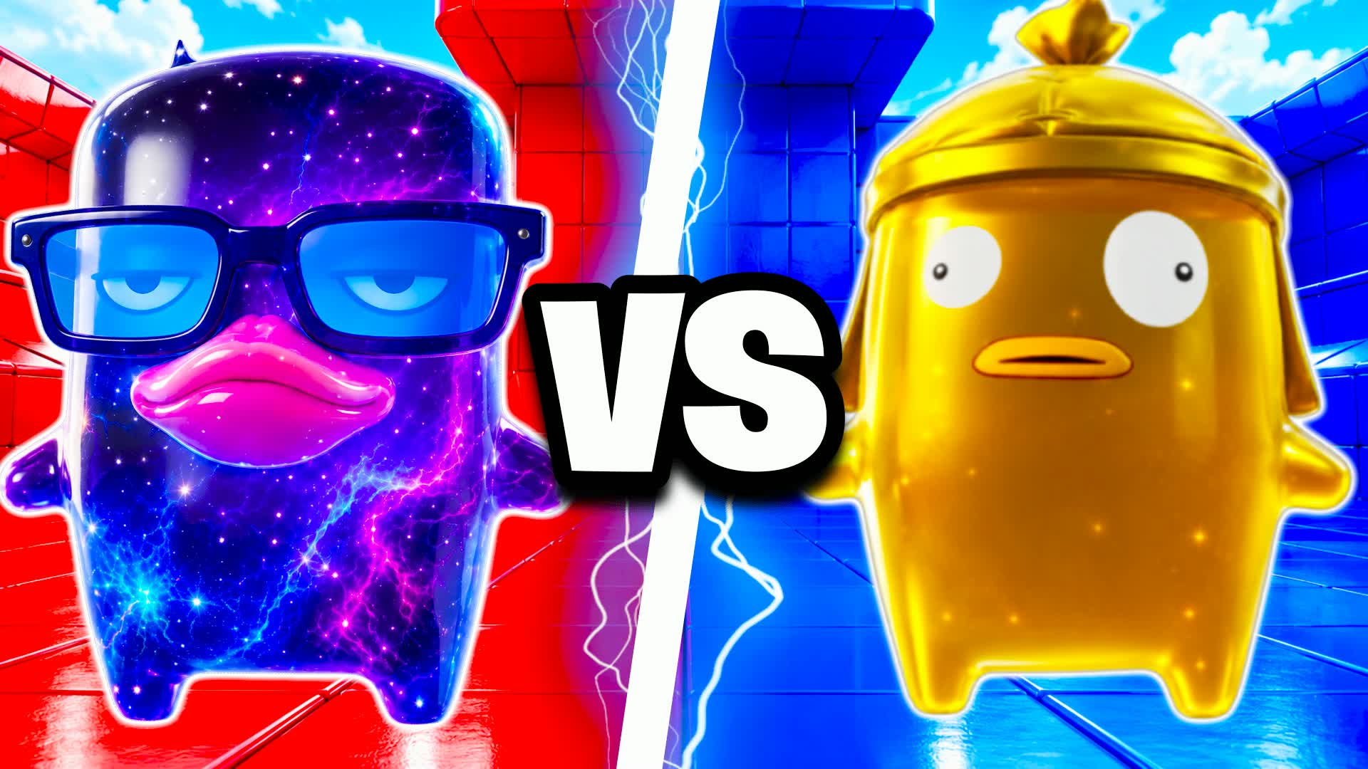RED VS BLUE NETHER STAR 🔴🔵
