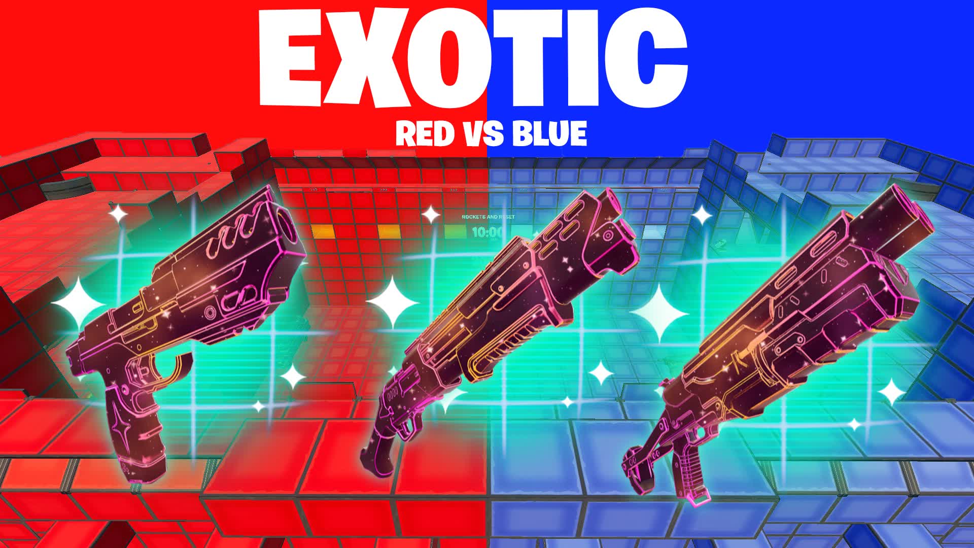 MEGA EXOTIC RED VS BLUE🔴🔵