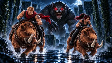 WOLVES VS. HUMANS THE HUNT