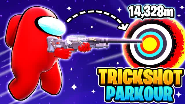 CRAZY AMONG US TRICKSHOT PARKOUR 🎯 160+