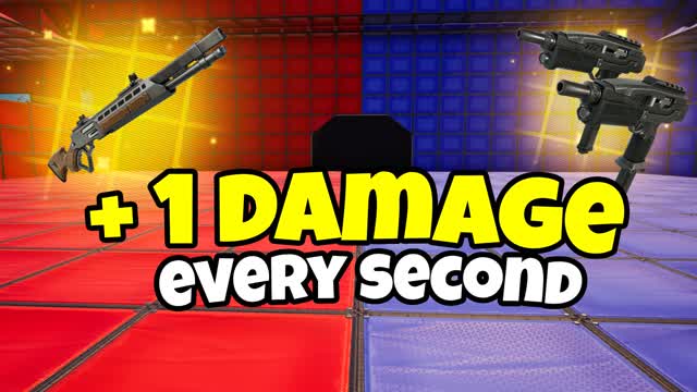 EVERY SECOND U GET +1 DAMAGE RED VS BLUE