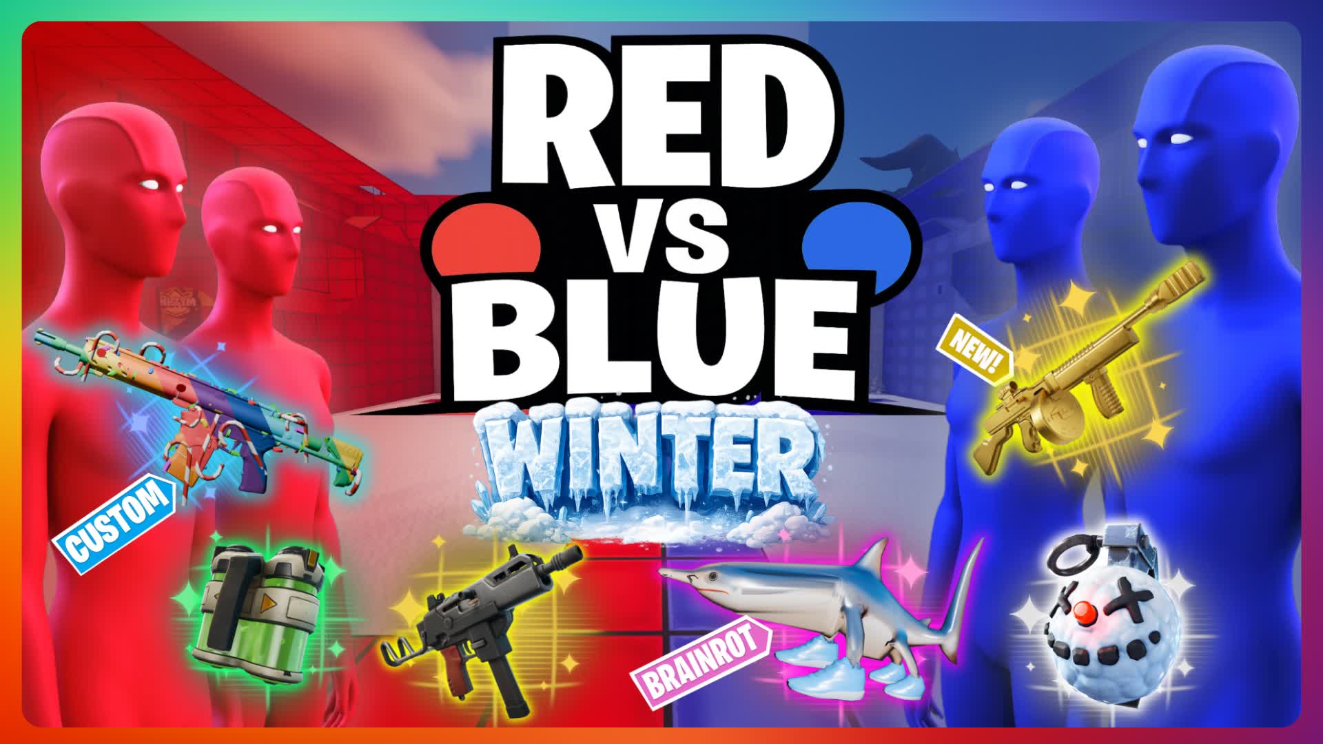 CRAZY WINTER RED VS BLUE