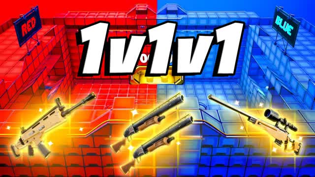 1V1V1 RED VS BLUE 🔴🔵