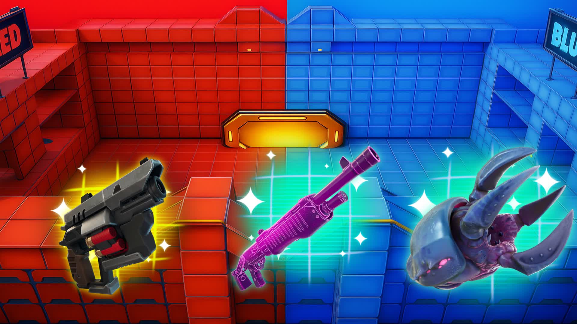 mega super RED VS BLUE 🔵 🔴