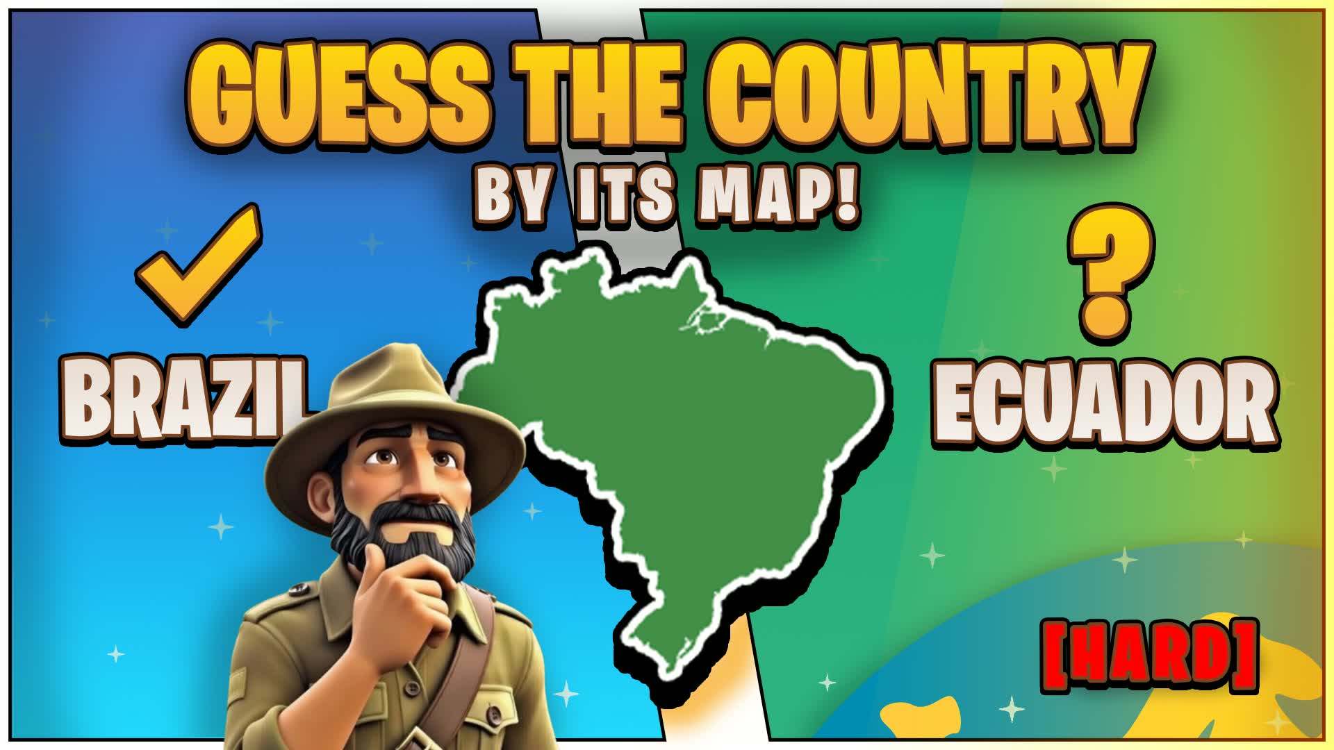 地図で国を当てろ | [難しい]