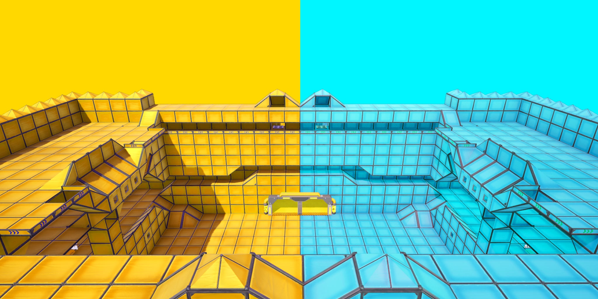 イエロー対ブルー 1431-6369-6290 by mayze-creator - フォートナイト