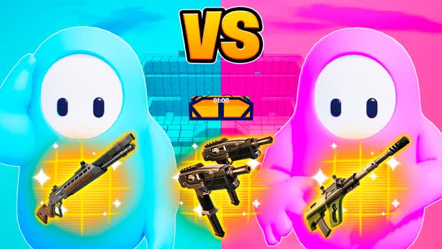 FALL GUYS PINK VS BLUE â
