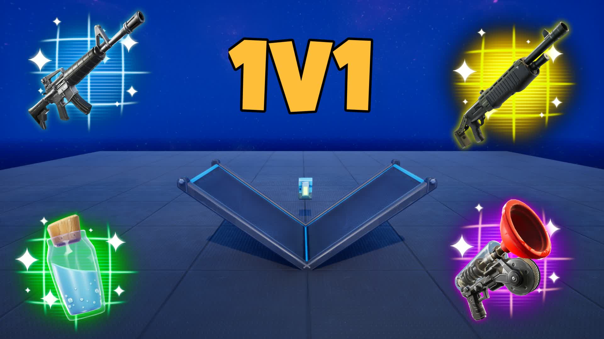 1V1 1VS1 1C1 A — Fortnite island 3229-5960-2013 by Jostrick2