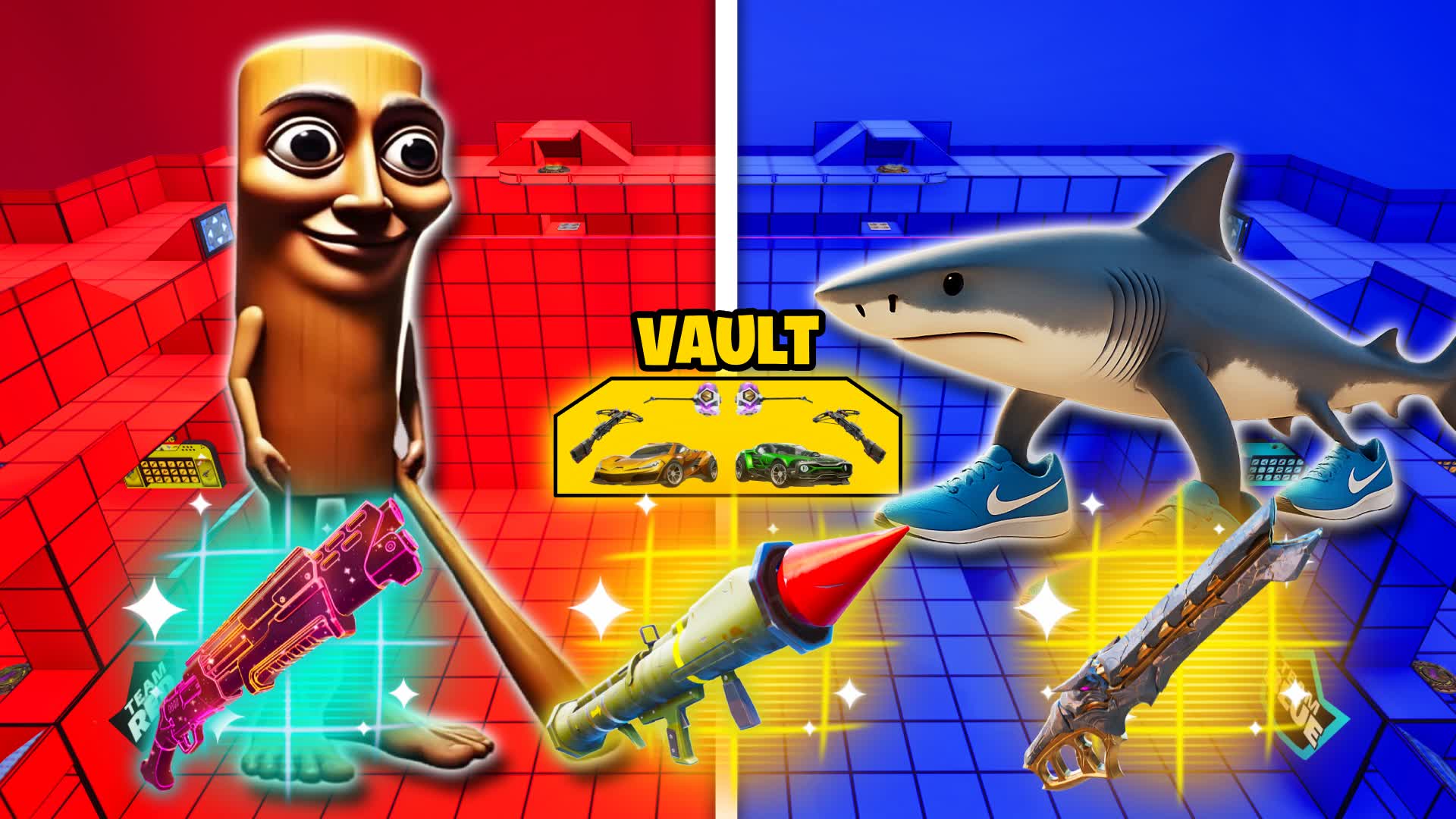 TUNG VS TRALALERO🧠RED VS BLUE 🔴🔵