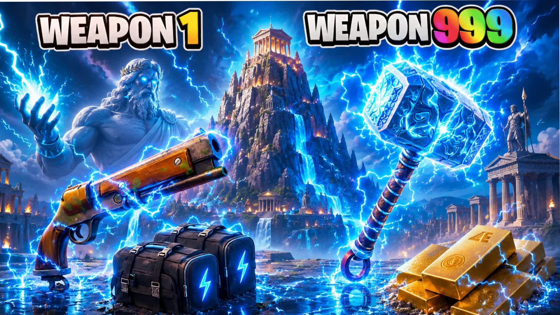 😶‍🌫️ ZEUS⚡GUN GAME 🔫 AMAZING ONE SHOT