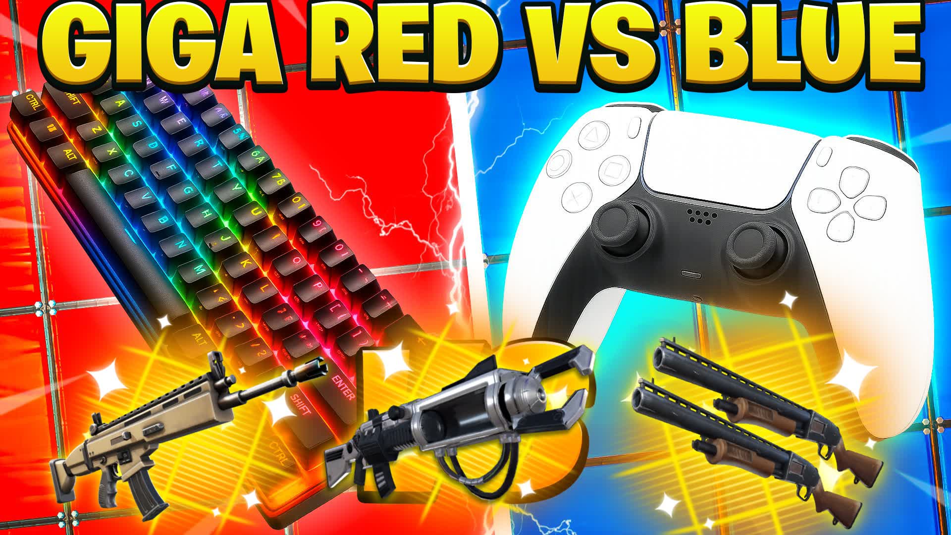 GIGA RED VS BLUE 🔴🔵 (ALL WEAPONS)
