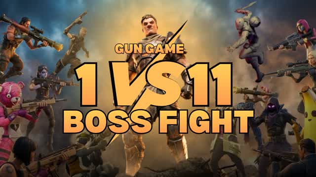 1 BOSS VS 11 FIGHTERS - Gun Game
