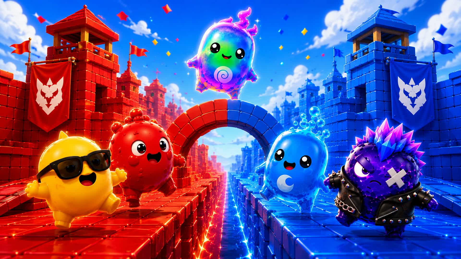 🏆 RED 🔴 vs 🔵 BLUE Hero Arena