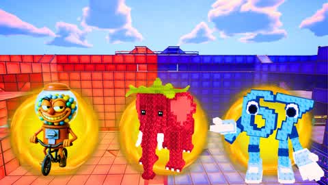 SUPER RED VS BLUE 🔴🔵 ALL WEAPONS.