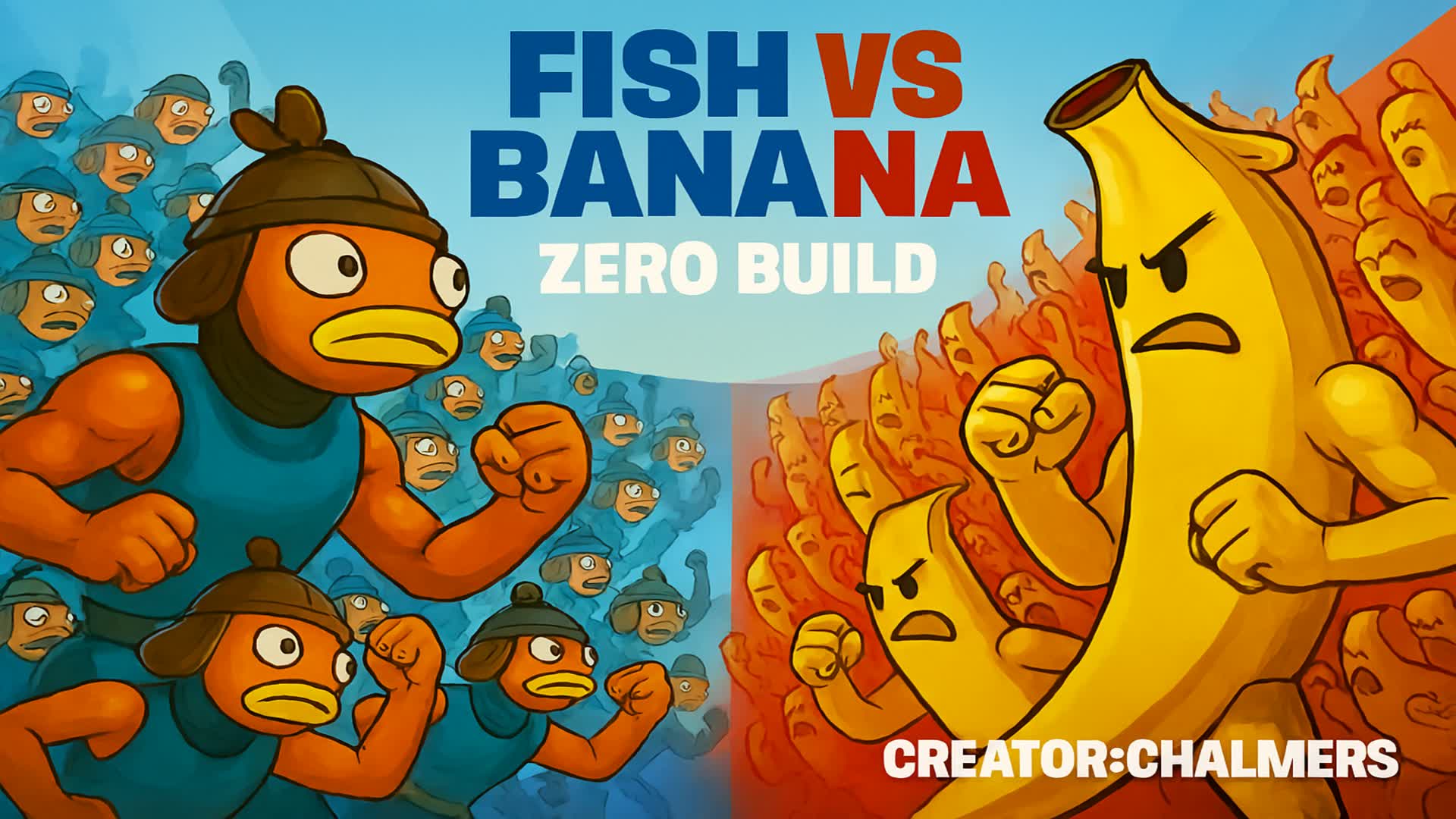 Fish vs Banana - Red vs blue - no build