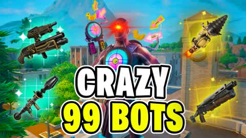 Crazy 99 Bots Free For All Bed Wars