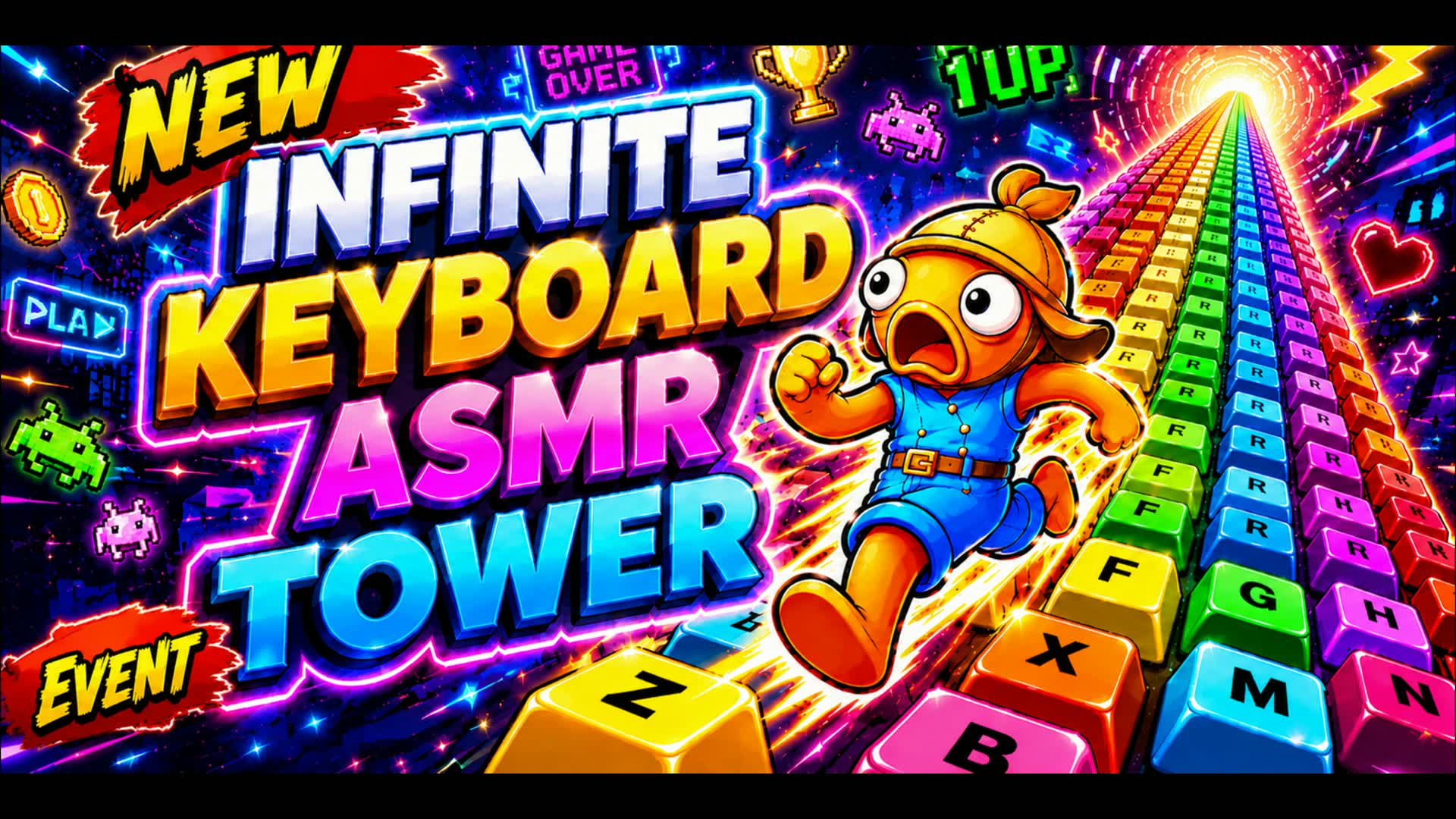 INFINITE KEYBOARD TOWER ASMR