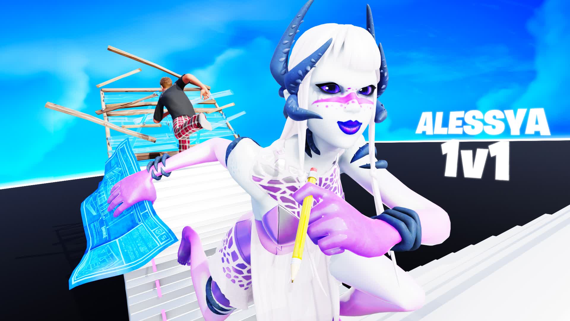 ALESSYA 1V1 BUILD FIGHTS (200 PUMPS)