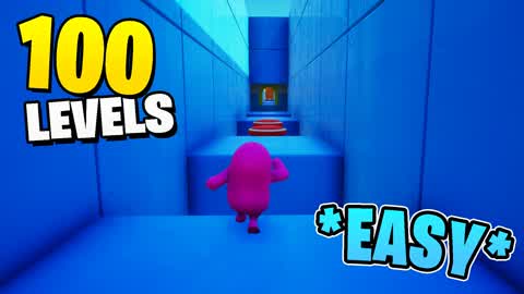 GOGO Fall Guys EASY PARKOUR 100 🐻