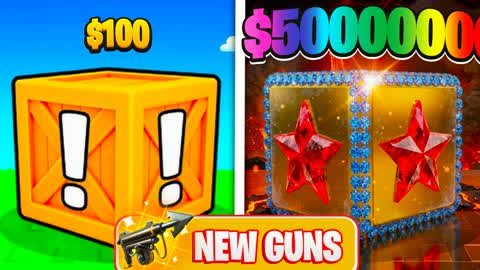 🎁 UNBOX THE LUCKY BLOCK - NEW GUNS 🌋