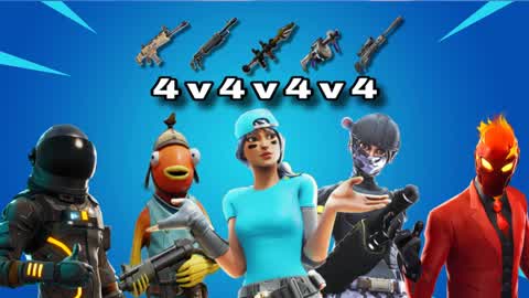 MASSIVE 4v4v4v4 (Friendly Fire is ON)