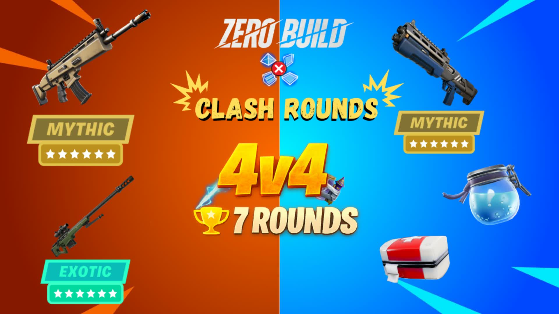 Clashラウンド | ゼロビルド | 7ラウンド