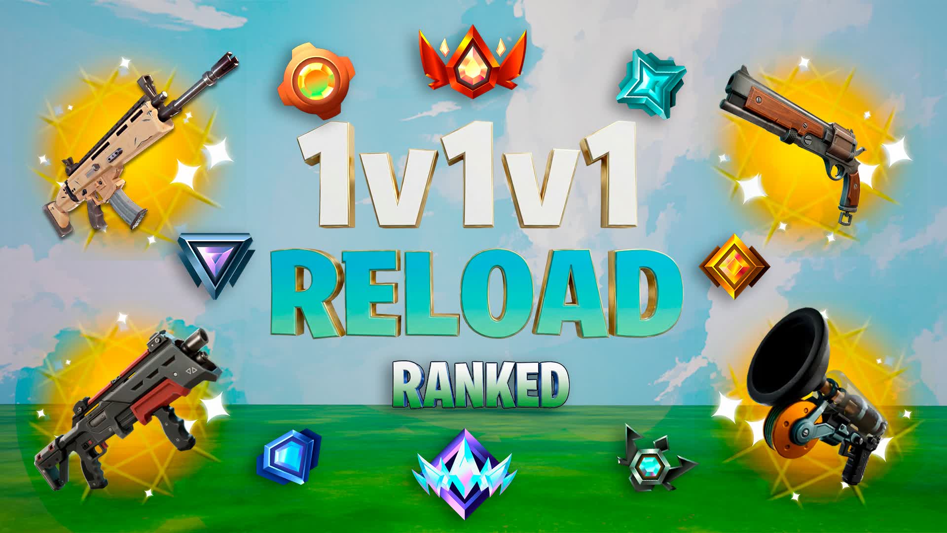 1v1v1 RELOAD🏆REALISTICS 1V1V1 BATTLE
