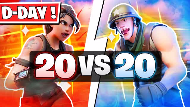 🔴 D-DAY BATTLEGROUND - 20 VS 20