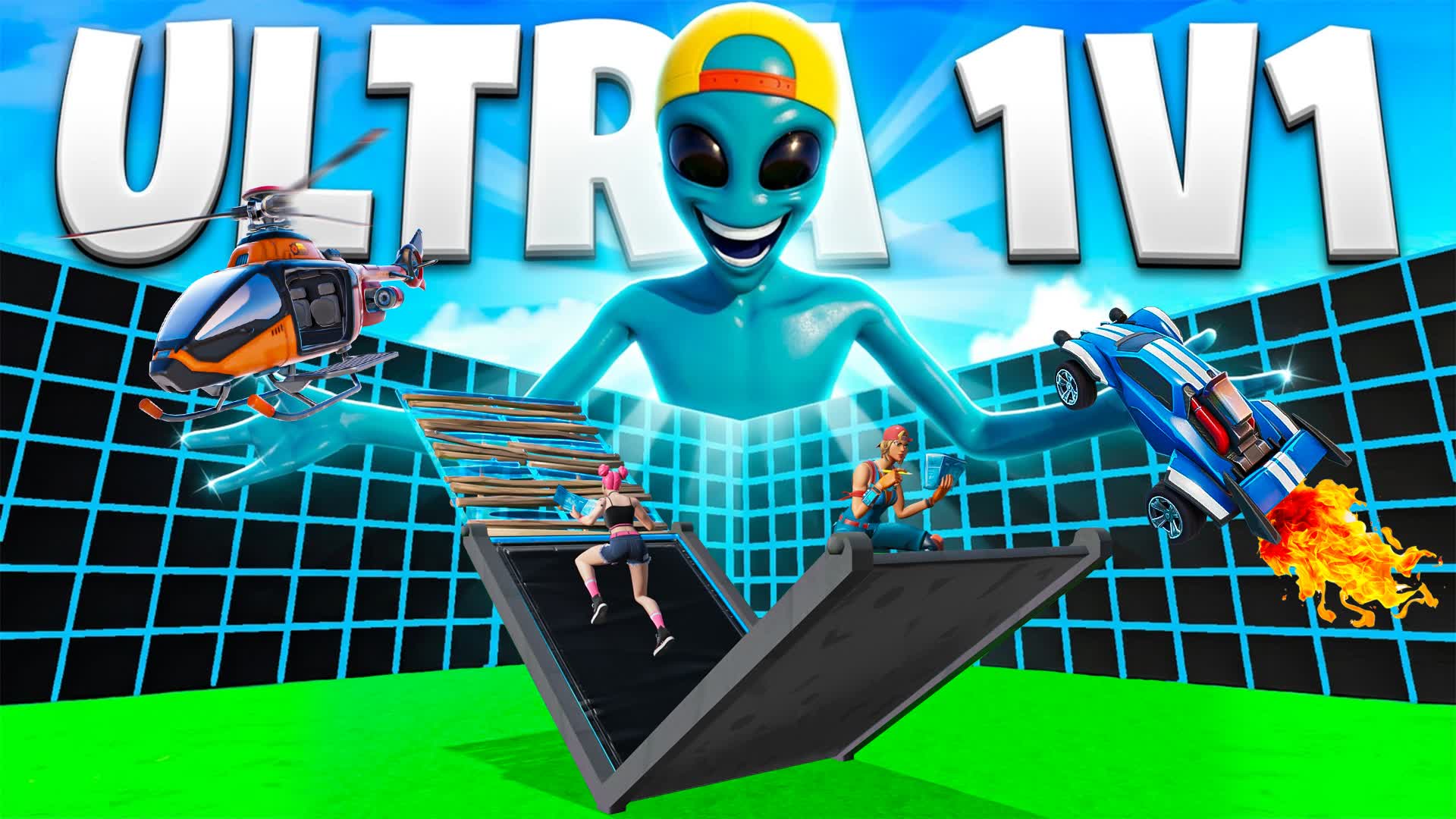 ULTRA 1V1 ALL GUNS & RED CARS RELOAD FFA - Fortnite island 3459-9952-0053 by Casares30k