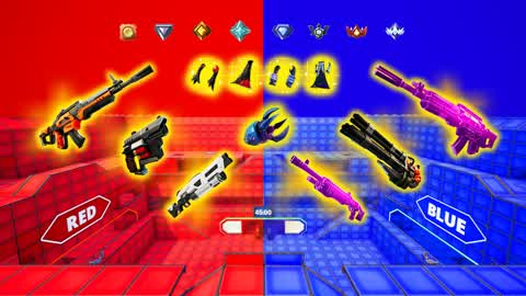 RED VS BLUE 🔴🔵 - ⭐ALL WEAPONS + TMNT