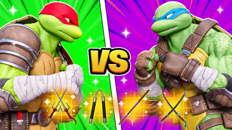 🟢 TMNT GREEN VS PURPLE 🟣