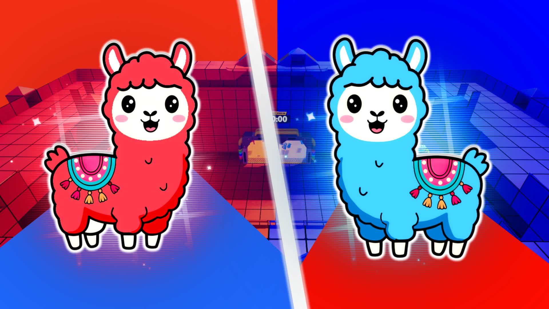 RED VS BLUE LAMA 🔴🔵