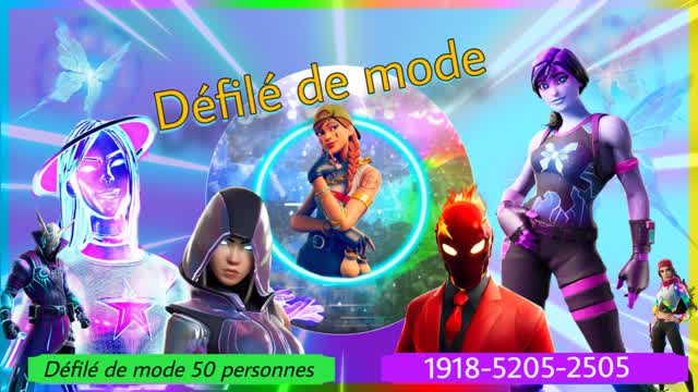 Défilé de mode de 50 personnes