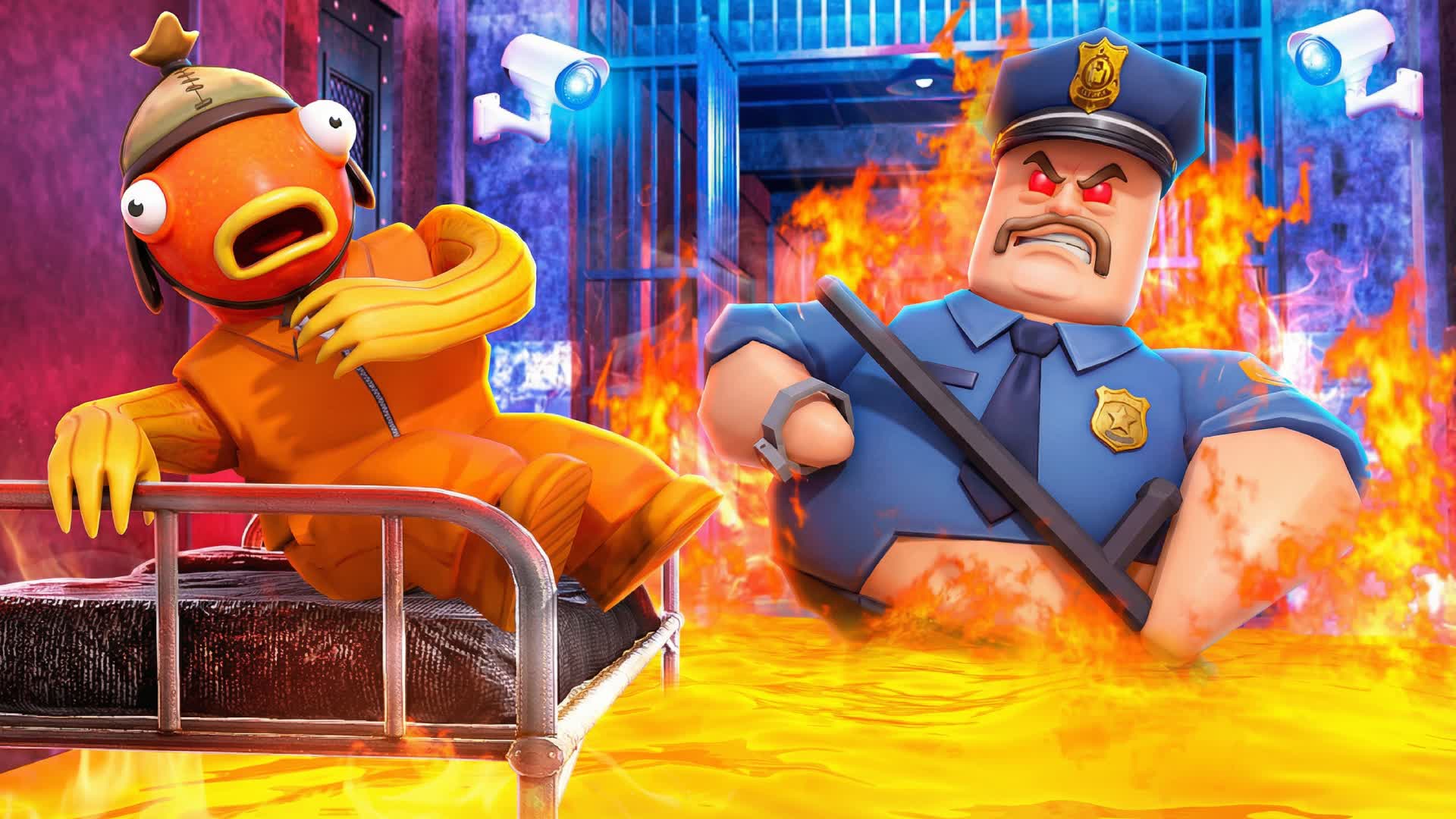 ESCAPE BARRY PRISON BUT FLOOR IS LAVA 🔥