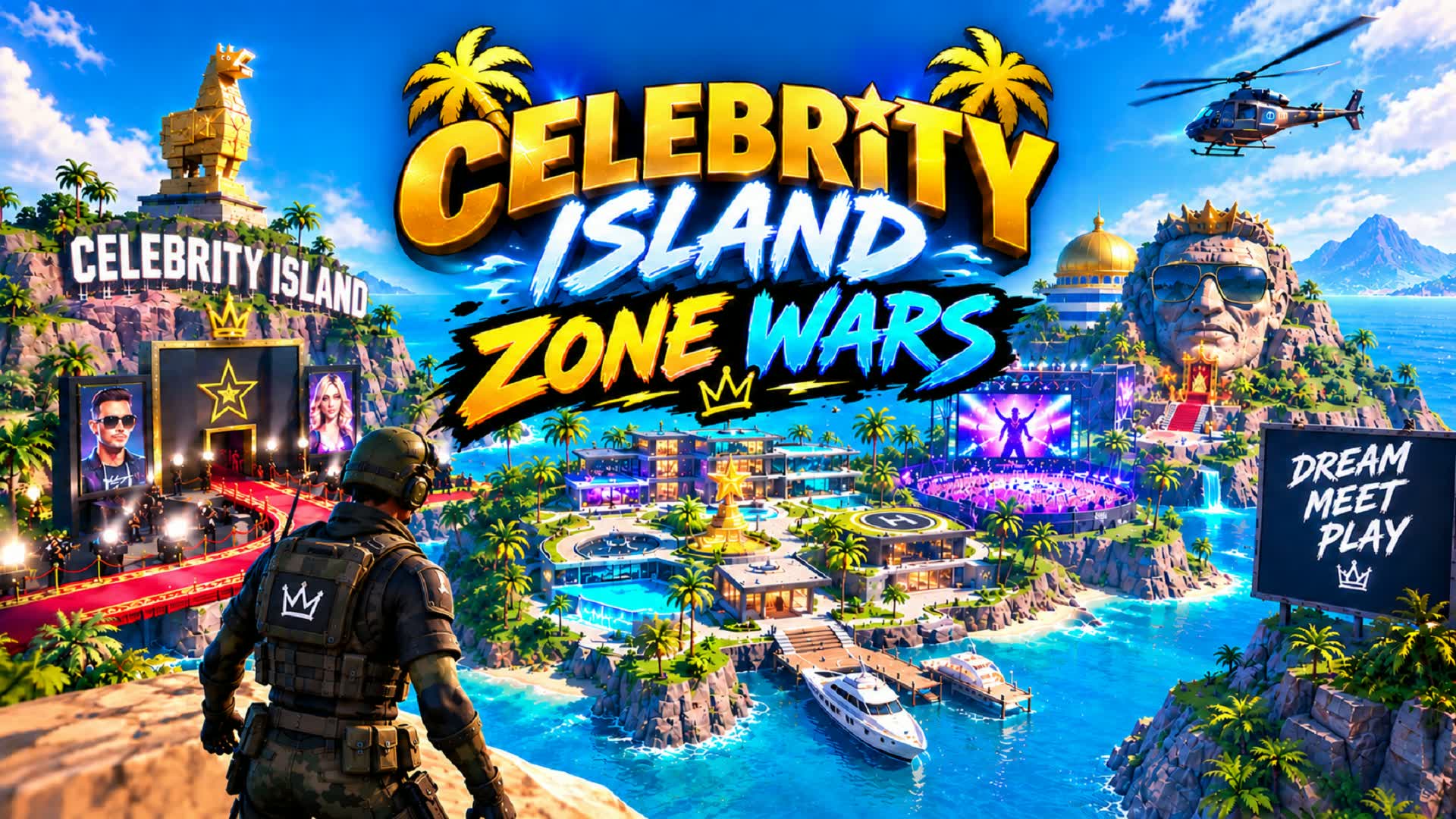Celebrity Island Zone Wars V2 — Fortnite island 2999-6044-7853 by sheepdud1