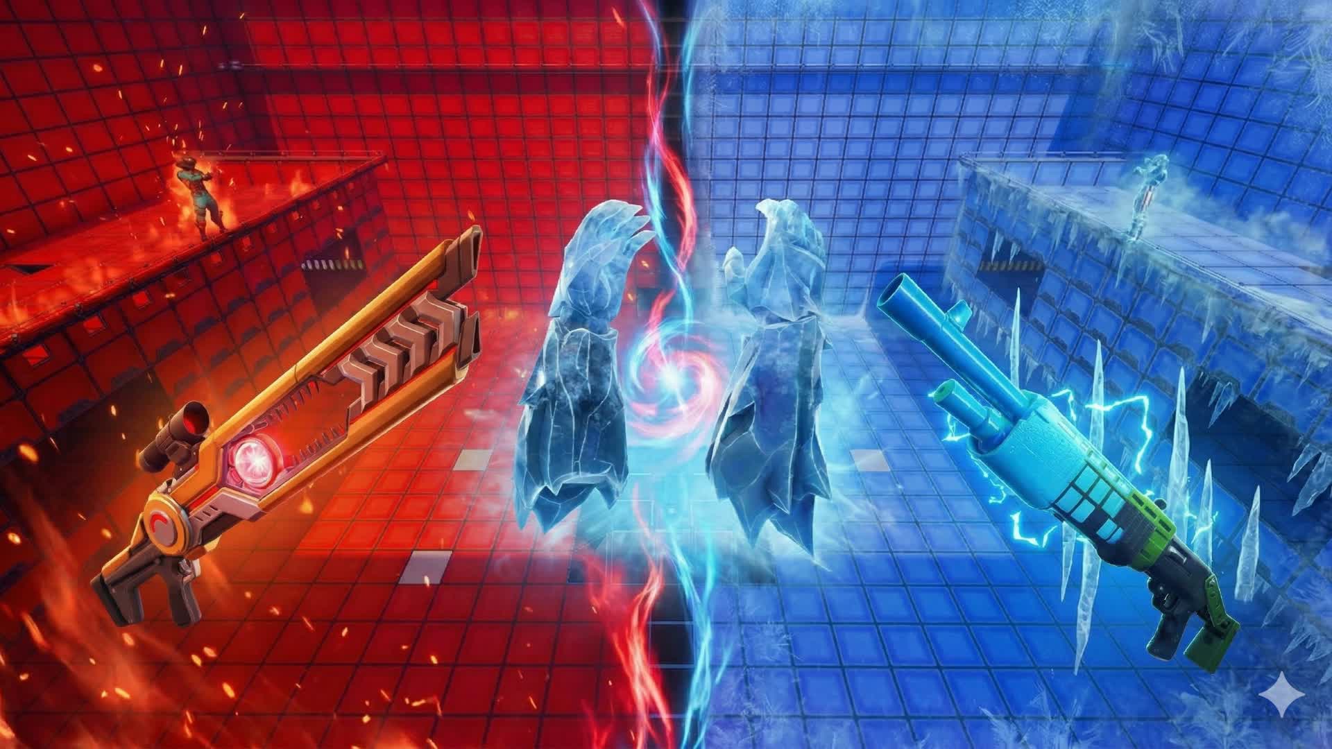 crazy red vs blue 9227-2368-3094 by ikura2 - Fortnite
