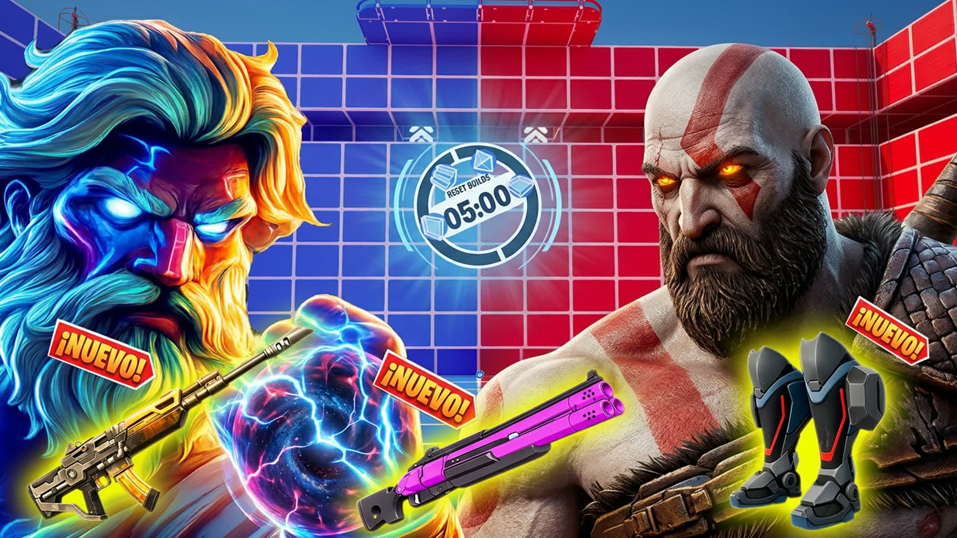 GOD WAR FFA - NEW WEAPONS 🔵🔴