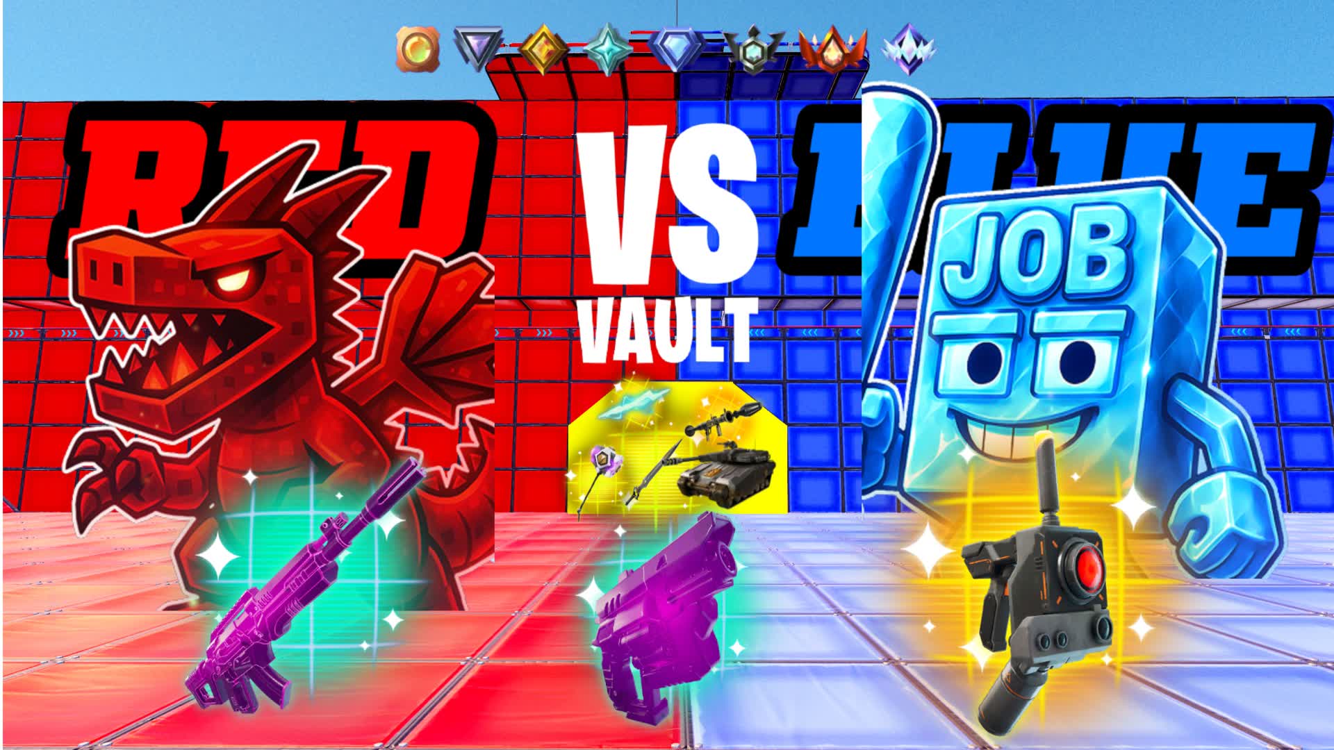 STEAL CRAZY RED VS BLUE 🔴🔵