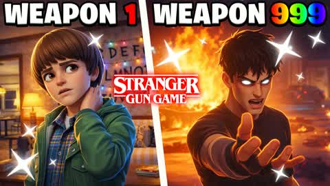 🚲STRANGER THINGS🕰️GUN GAME🔫ONE SHOT🎯