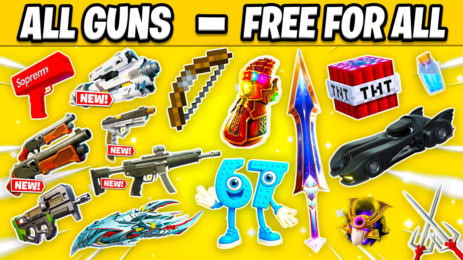 TMNT ⭐ALL GUNS - FREE FOR ALL (VEHICLES)