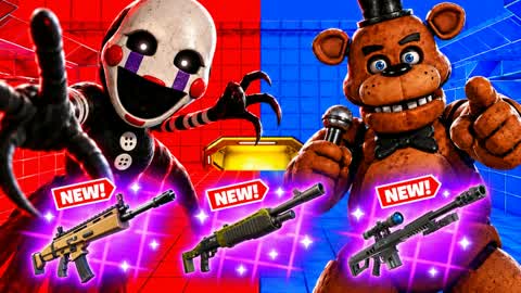 RVB RED VS BLUE FNAF FIVE NIGHTS 🔴🔵